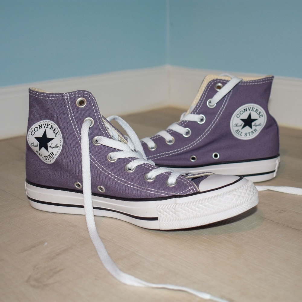 Brand New Purple Converse High-Top Sneaker
